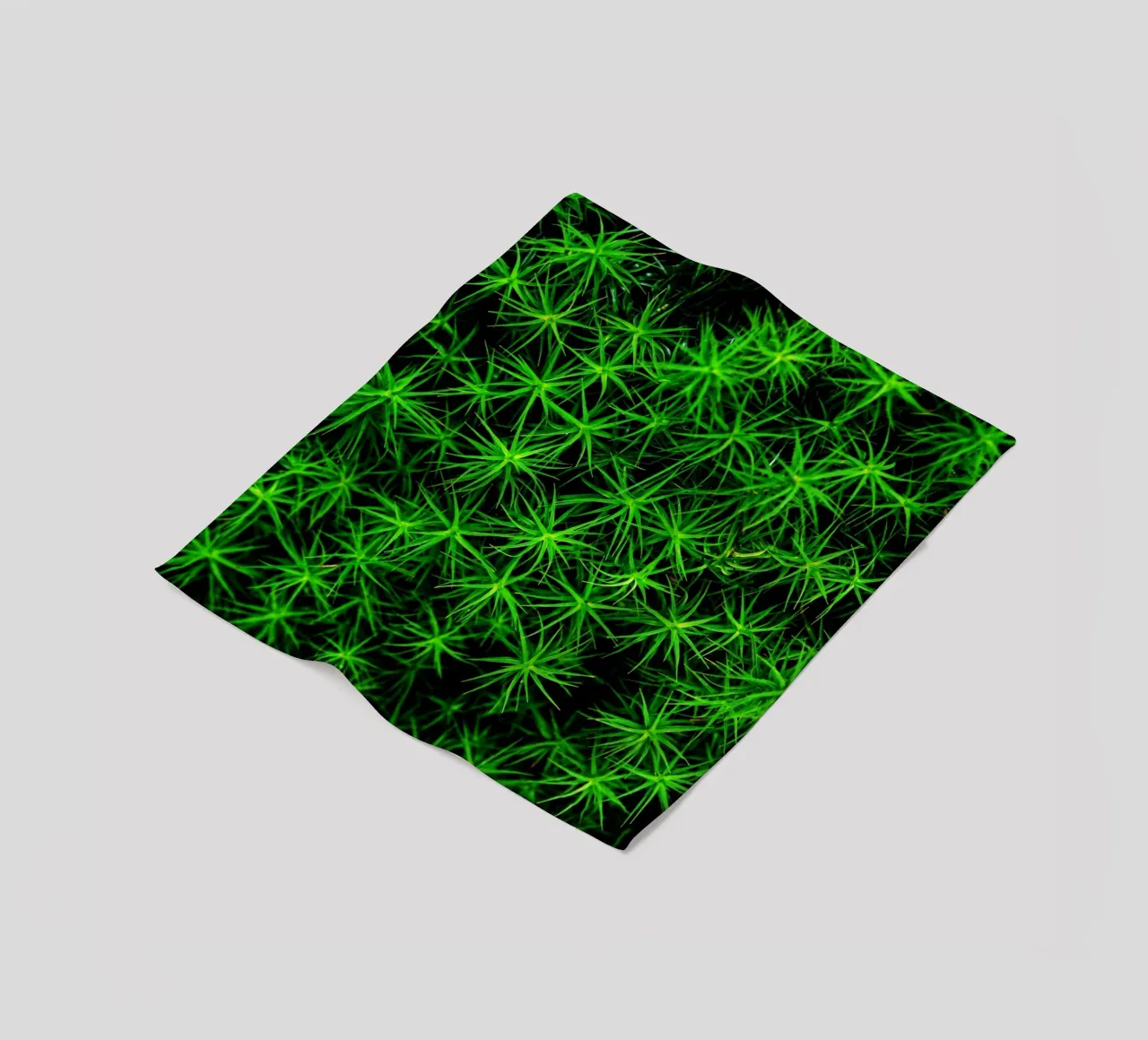 Moss pattern Fleecedecke von Fjöllart