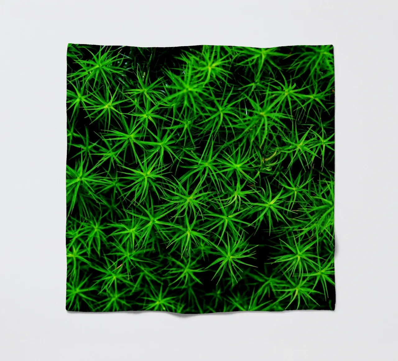 Moss pattern Fleecedecke von Fjöllart