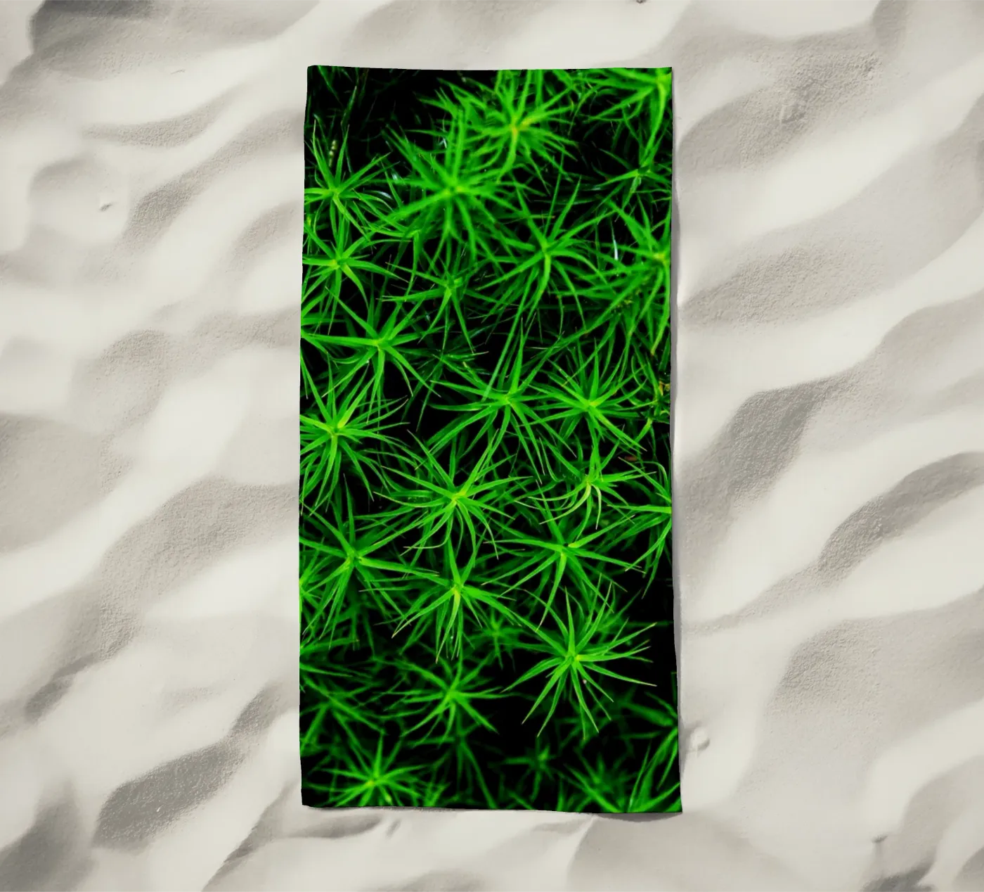 Moss pattern strandhanddoek van Fjöllart