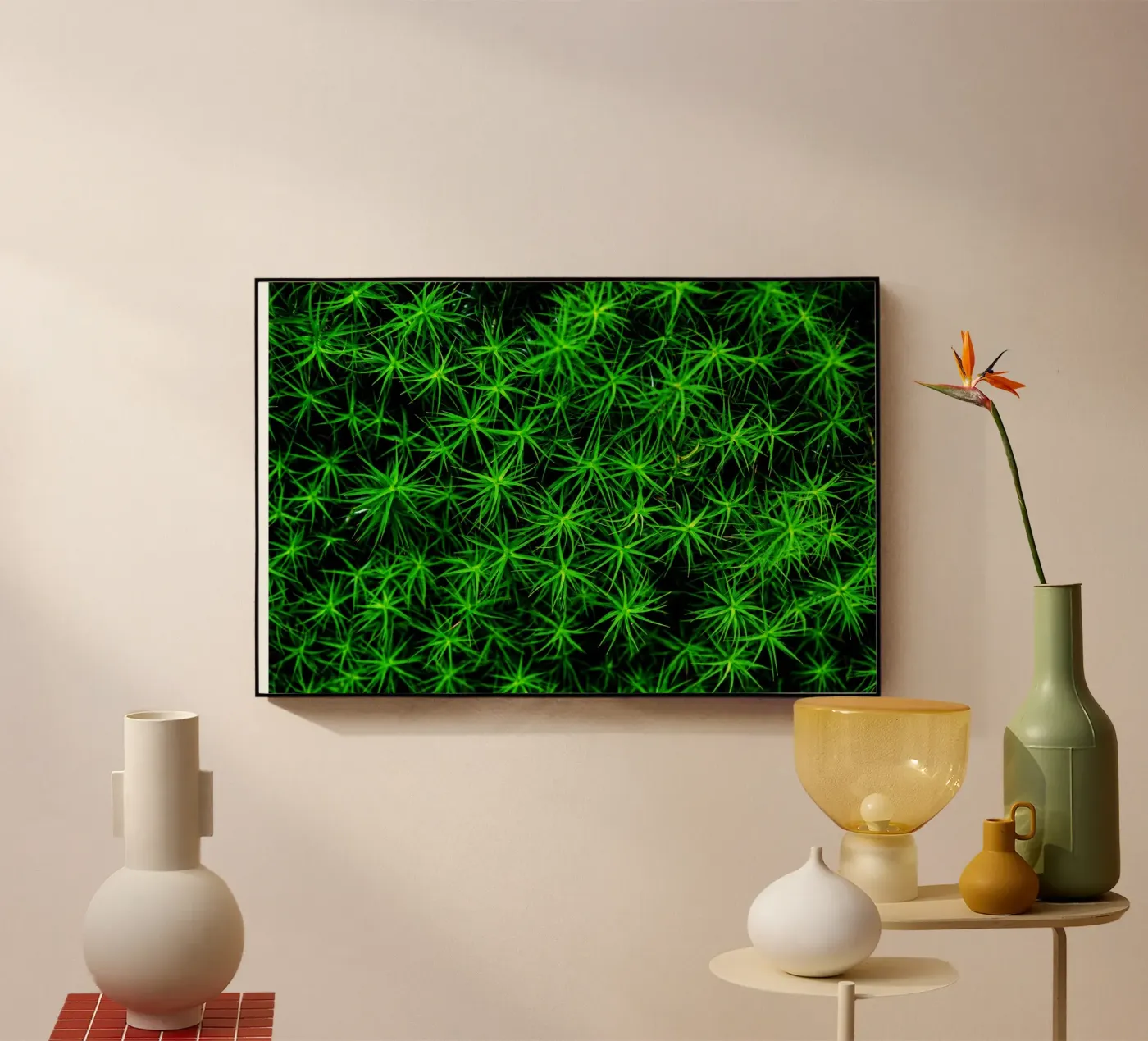 Moss pattern acryl van Fjöllart