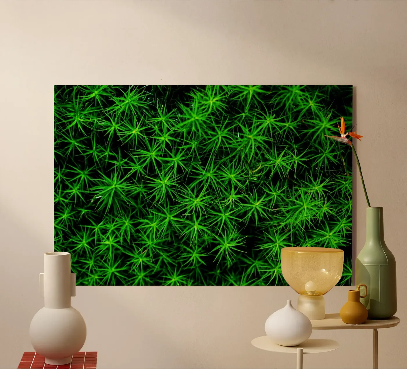 Moss pattern acryl van Fjöllart