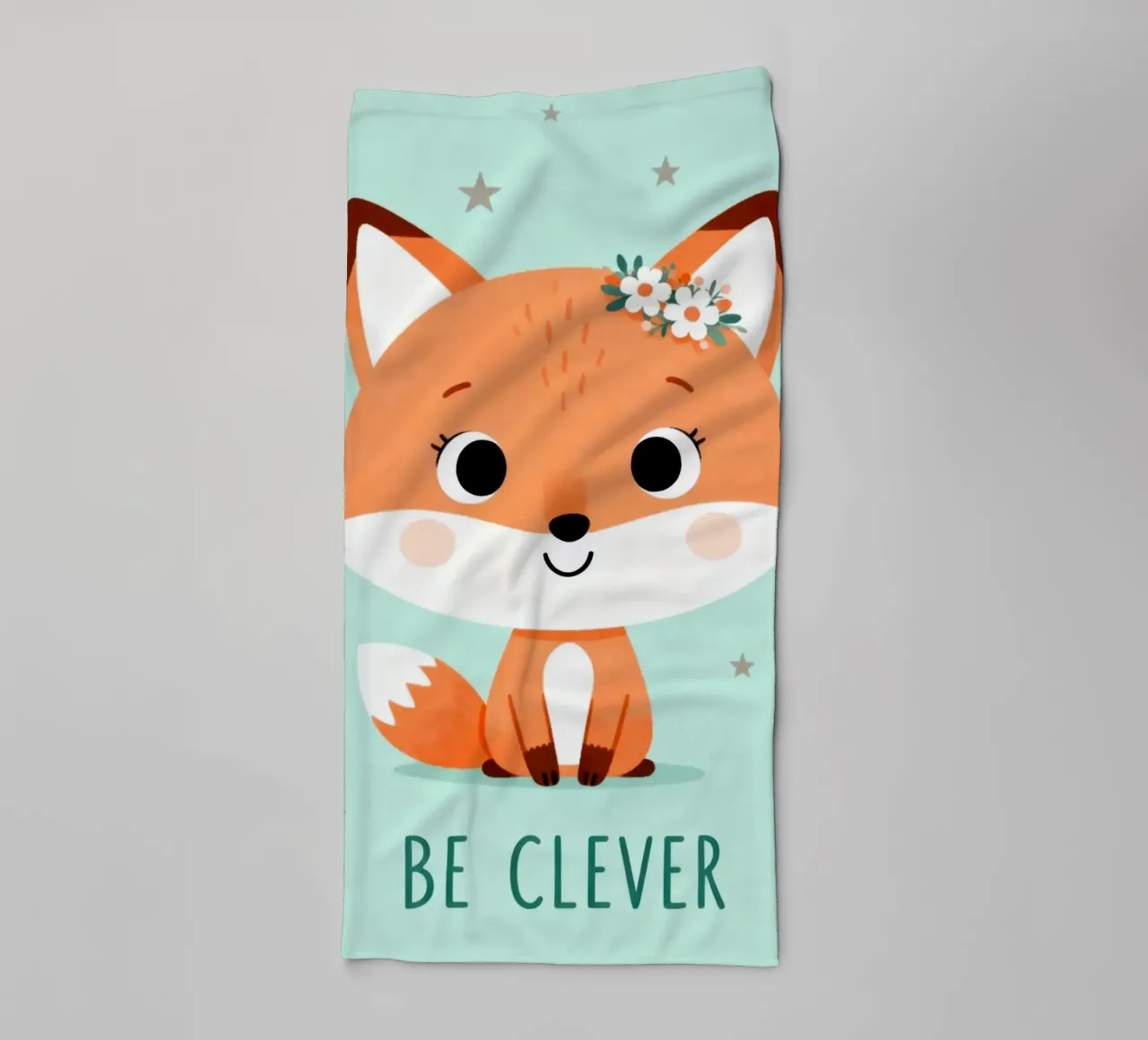 Be Clever Fox asciugamano da bagno da EverLuvv Studio