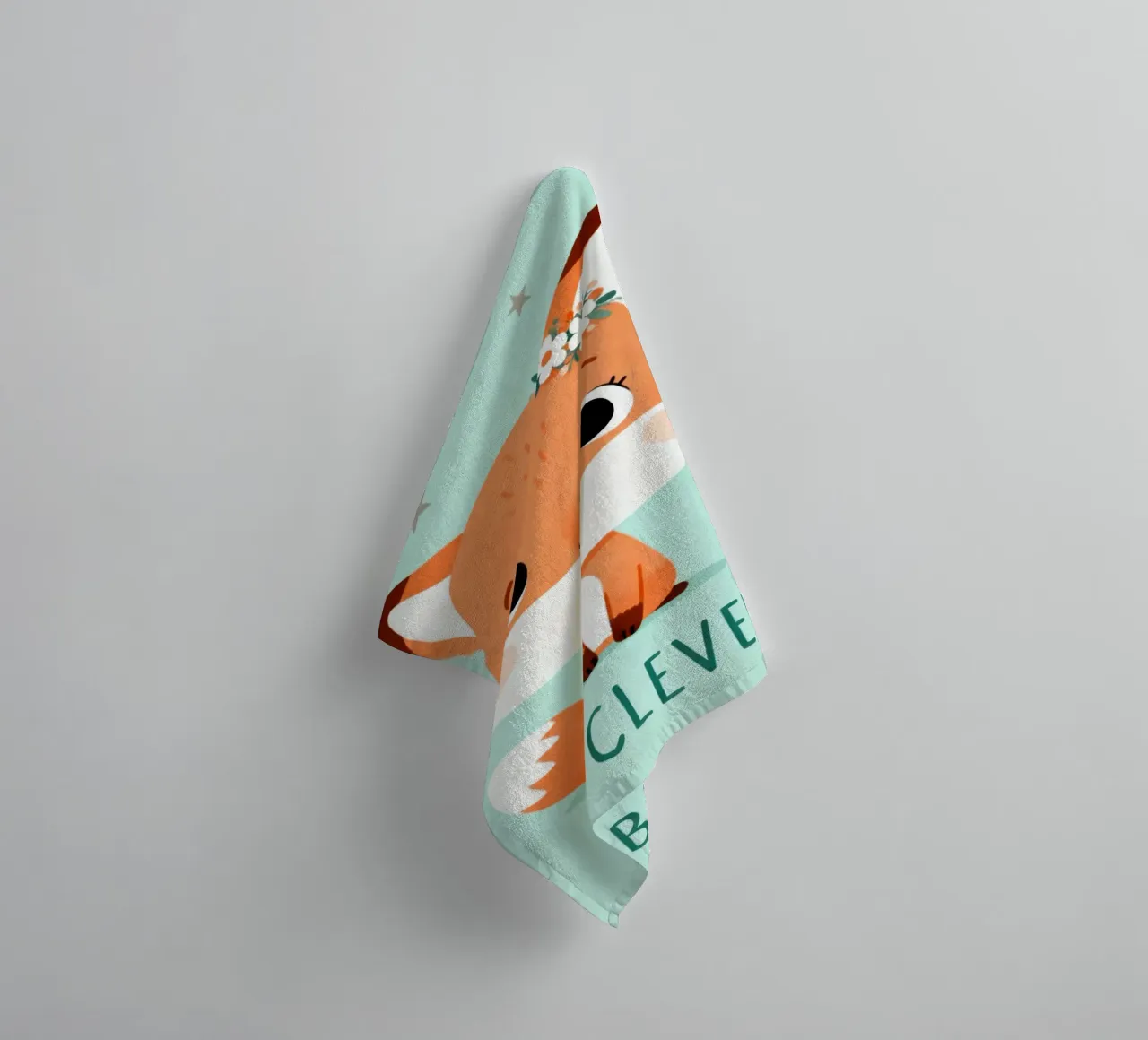 Be Clever Fox asciugamano da bagno da EverLuvv Studio