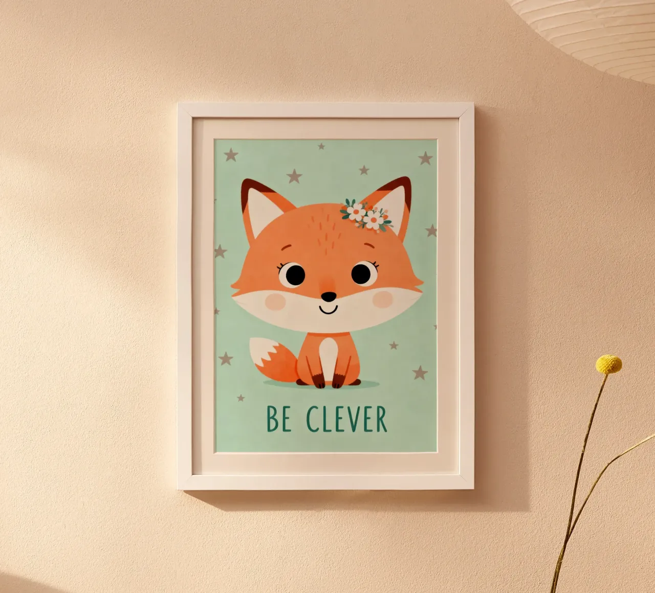 Be Clever Fox poster da EverLuvv Studio