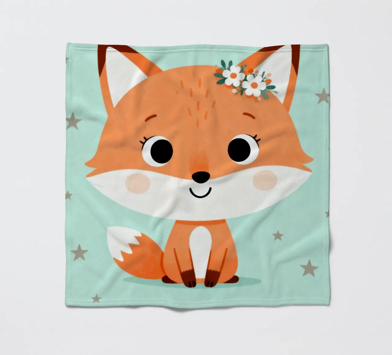 Be Clever Fox coperta in pile da EverLuvv Studio