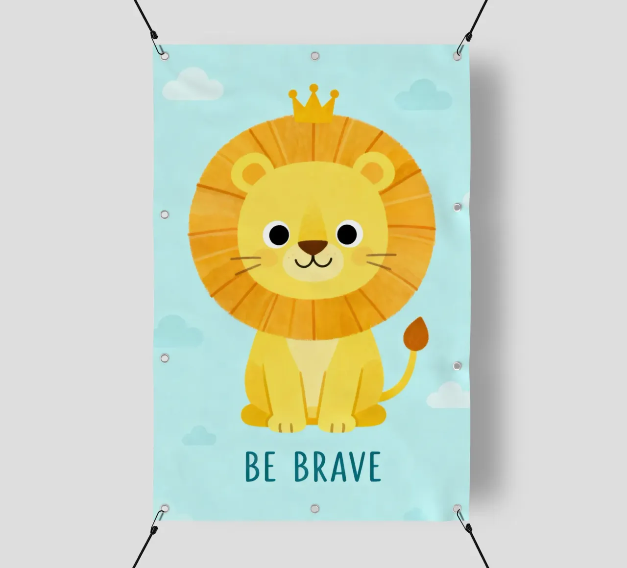 Be Brave Lion telo in pvc da EverLuvv Studio