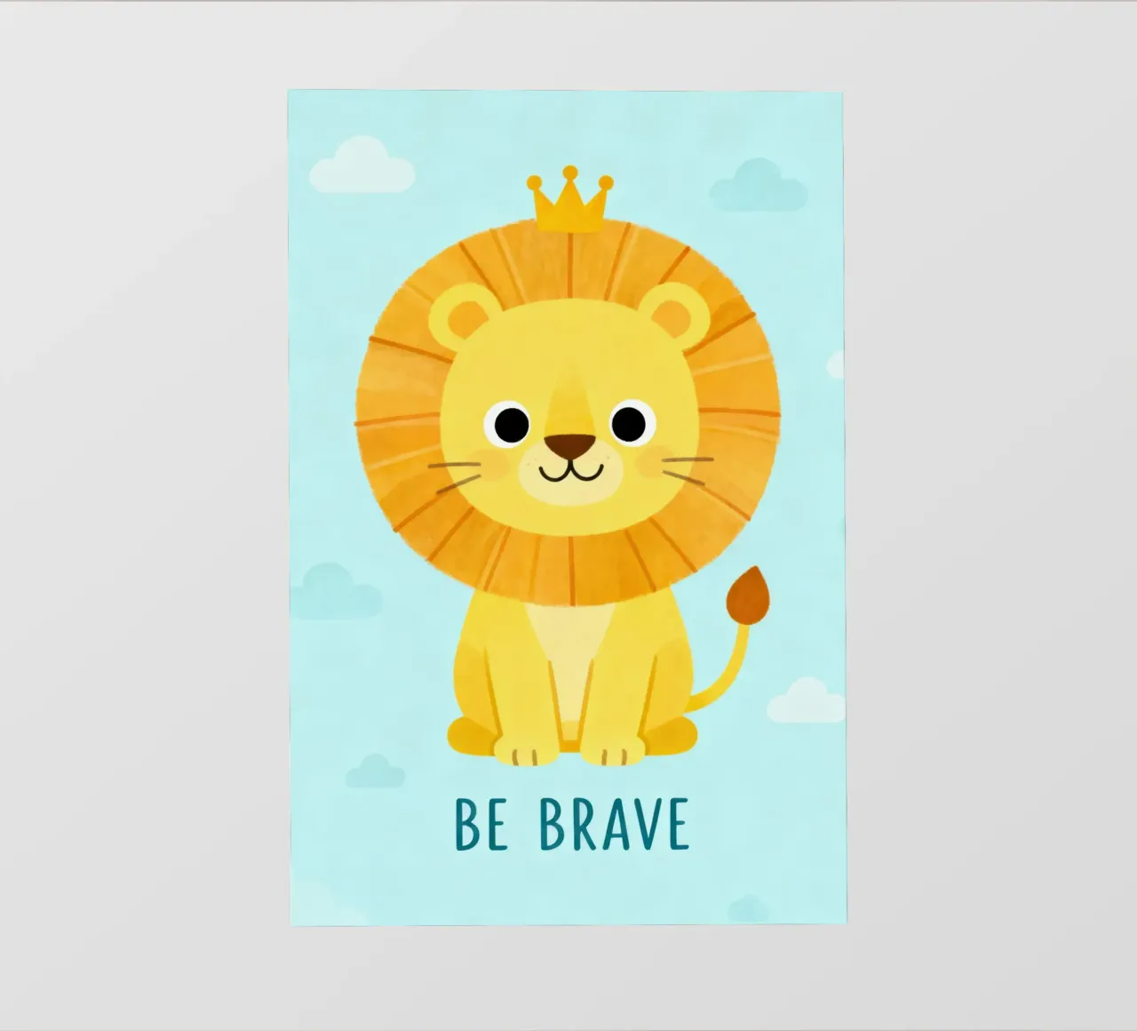 Be Brave Lion telo in pvc da EverLuvv Studio