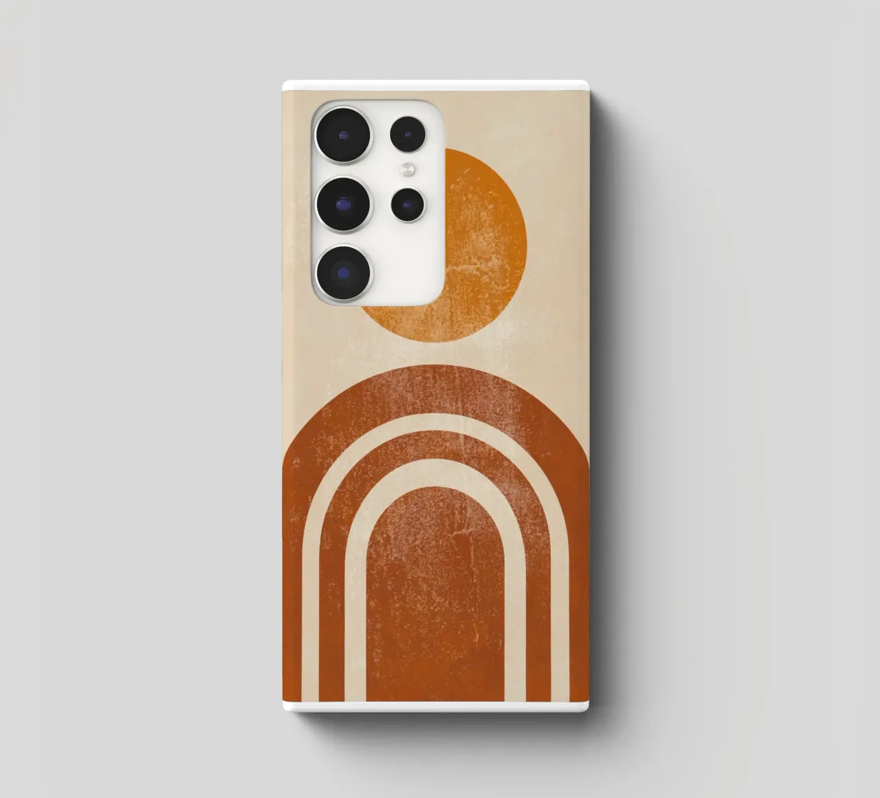 Abstrakte Retro Sonne & Bogen Druck Samsung Hülle von Aralyn