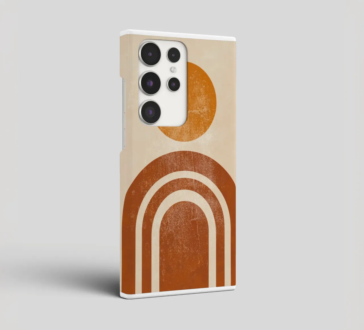 Abstrakte Retro Sonne & Bogen Druck Samsung Hülle von Aralyn