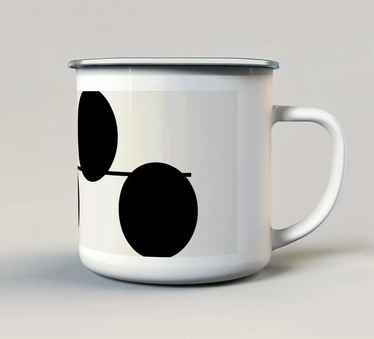 Collegamento II tazza in smalto da Rose Beck Art