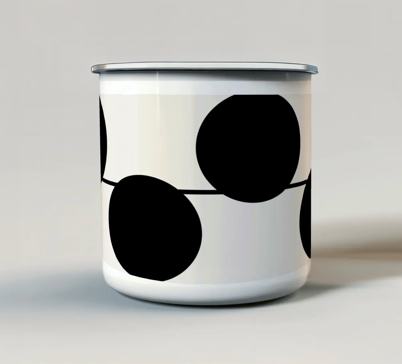 Collegamento II tazza in smalto da Rose Beck Art