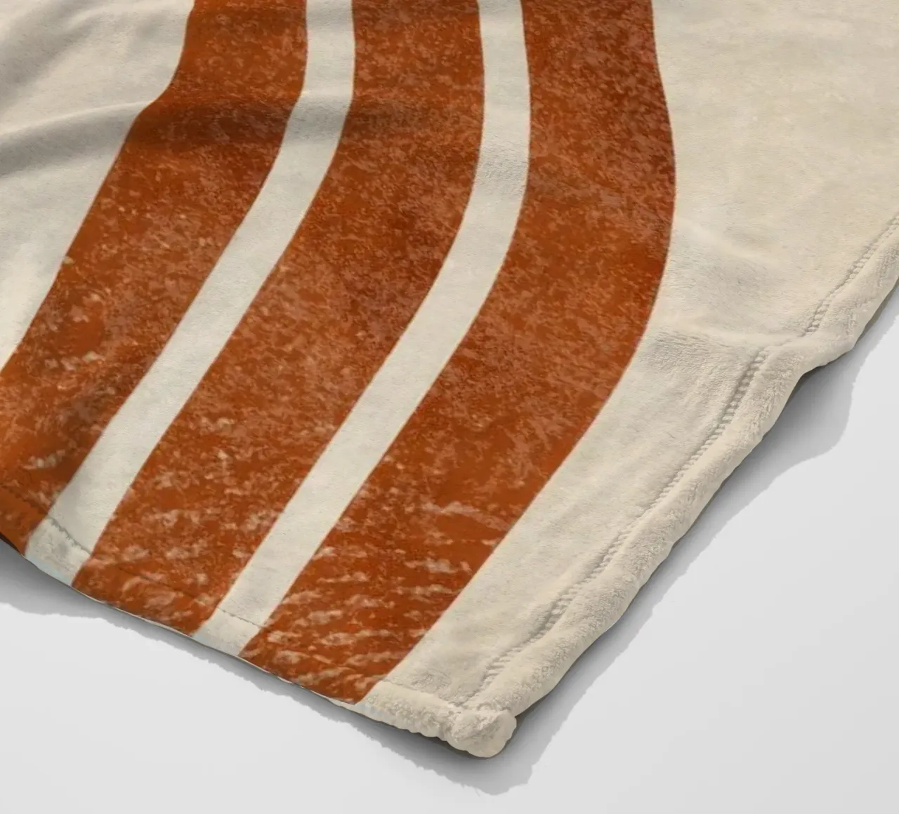 Aarde en zon abstracte print fleecedeken van Aralyn