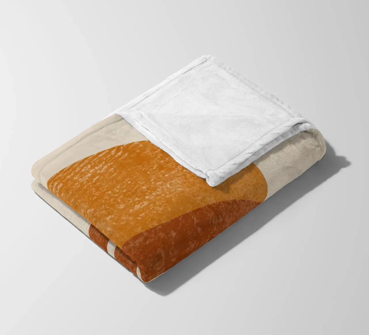 Erde und Sonne Abstrakter Druck Fleecedecke von Aralyn