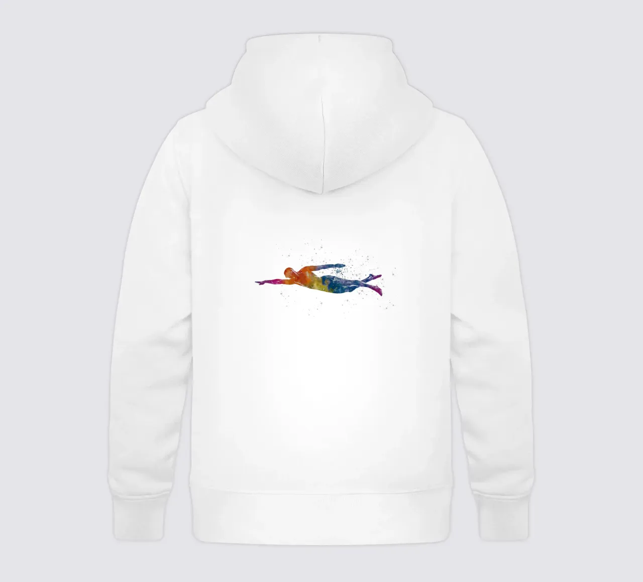 Nuotatore in acquerello felpa bambino con cappuccio da ⚽ Sports Pulse