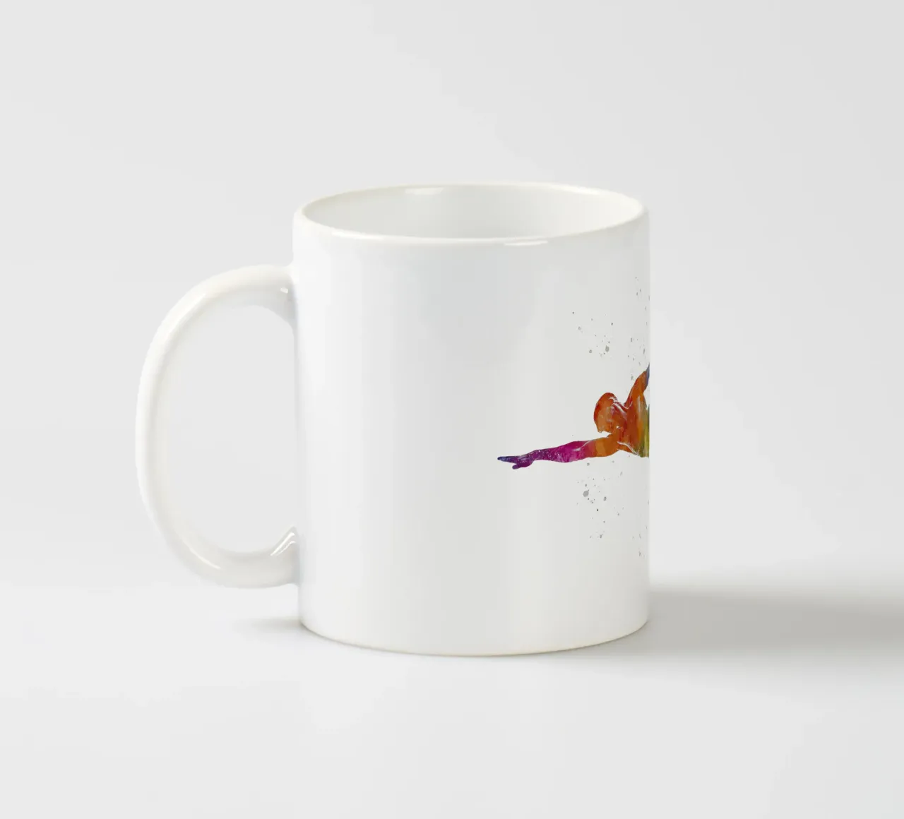 Nuotatore in acquerello tazza in ceramica da ⚽ Sports Pulse