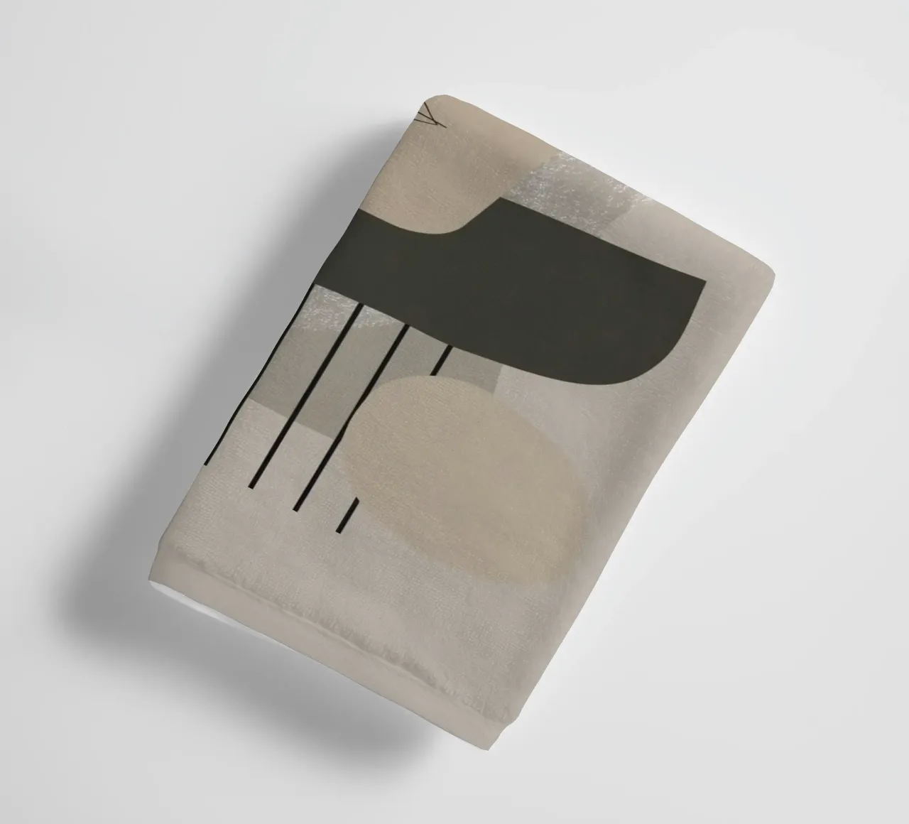 Modern Abstract Face Line Art towel by Aralyn