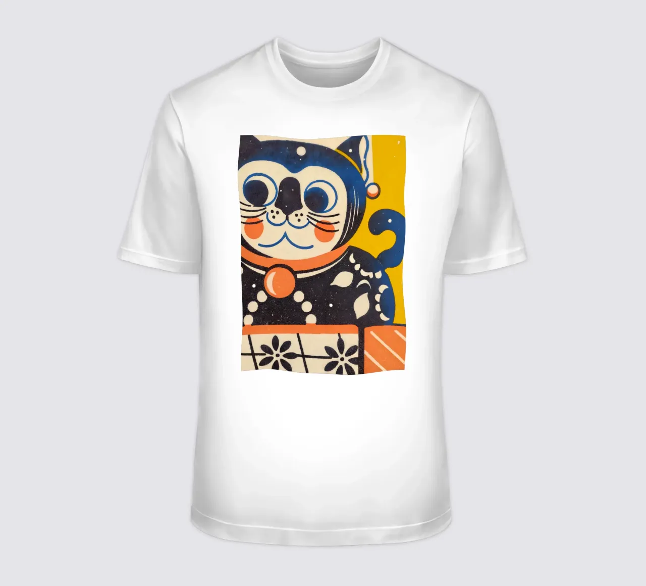 Gato de la suerte estilo retro camiseta de Studio Mooodz
