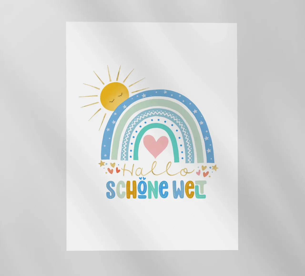 Ciao mondo bello. Per neonati e bambini. Per i ragazzi. pellicola backlit da CalliLetters