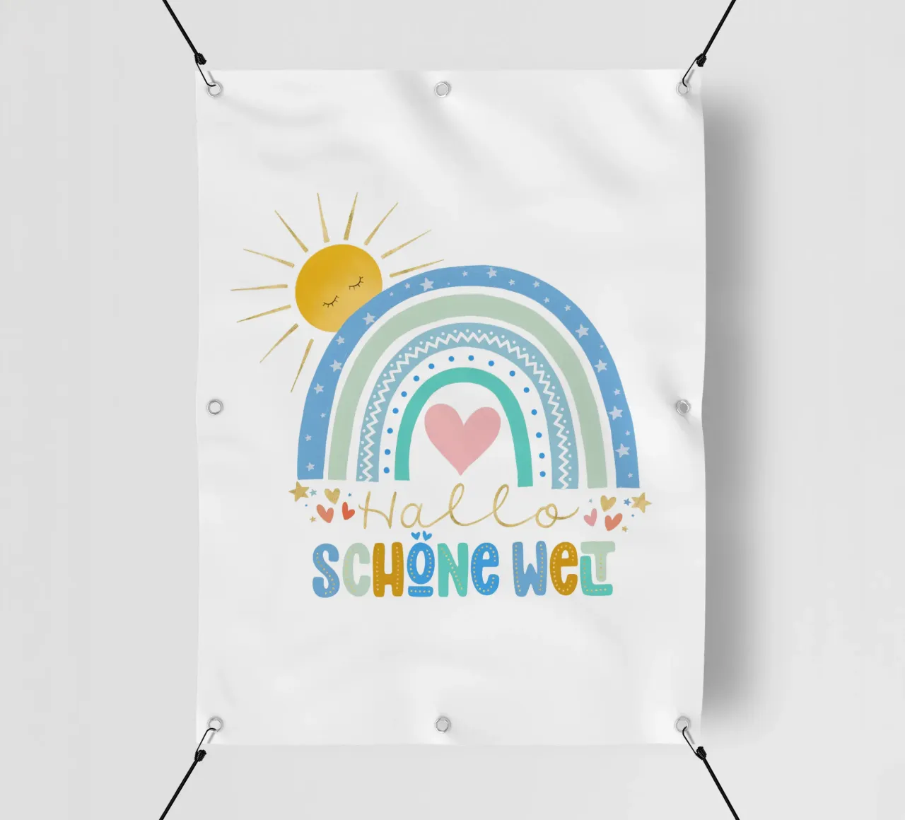 Ciao mondo bello. Per neonati e bambini. Per i ragazzi. telo in pvc da CalliLetters