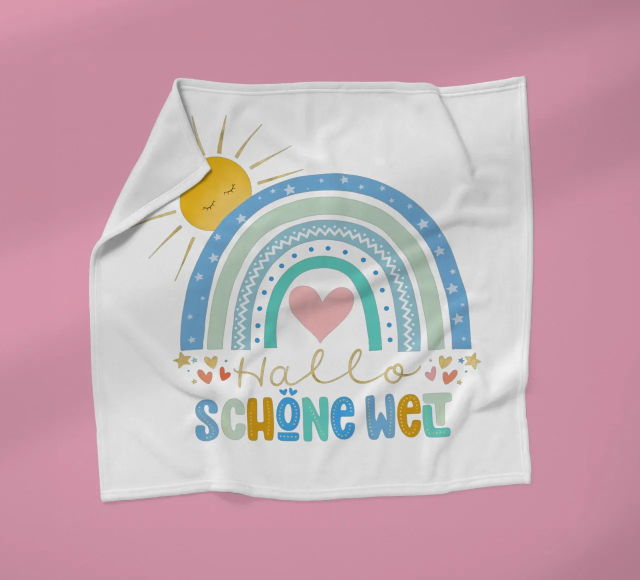 Ciao mondo bello. Per neonati e bambini. Per i ragazzi. coperta in pile da CalliLetters
