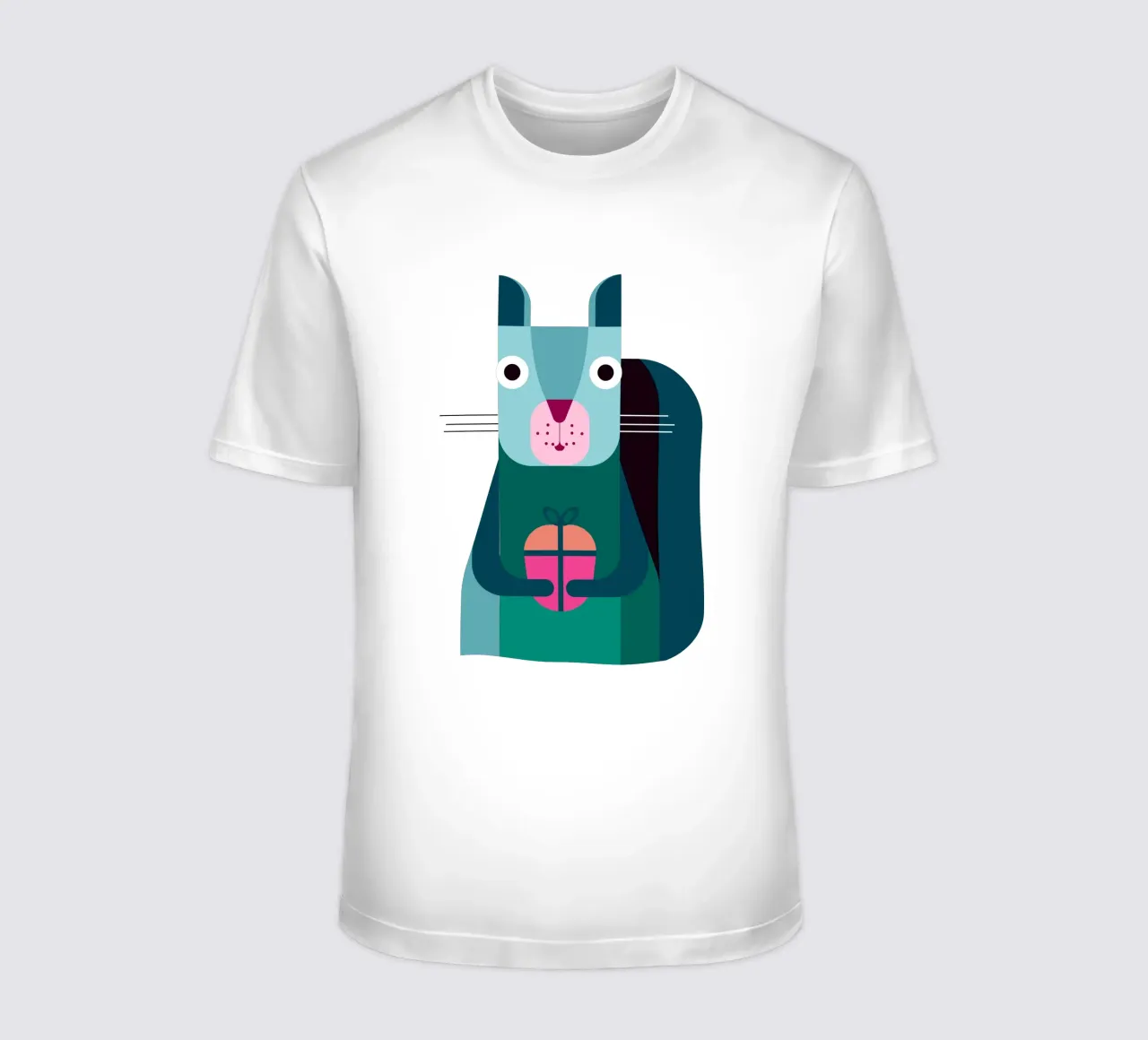 Eichhörnchen mit Geschenk t-shirt da DARIA IVANOVNA
