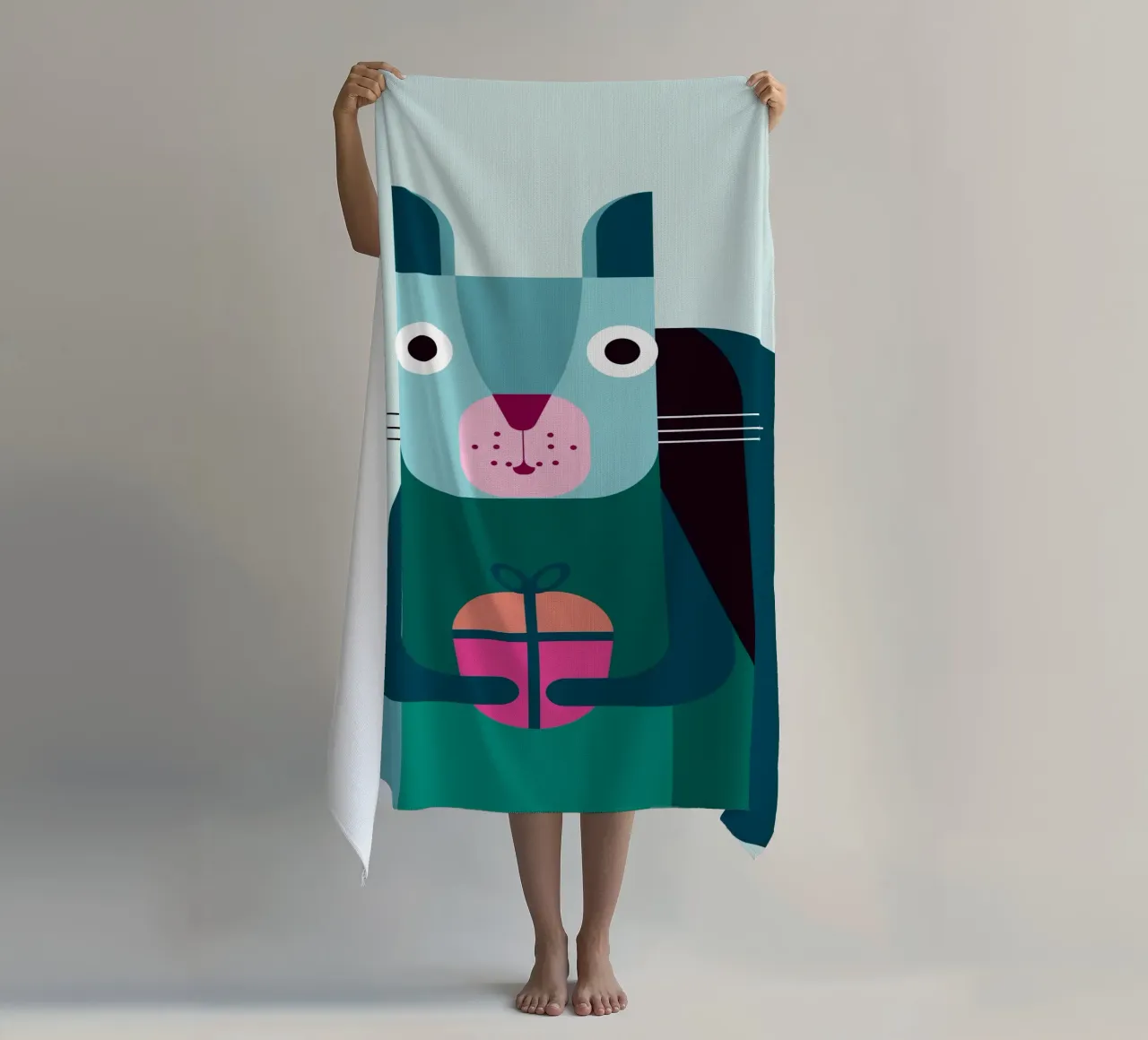 Eichhörnchen mit Geschenk telo mare da DARIA IVANOVNA