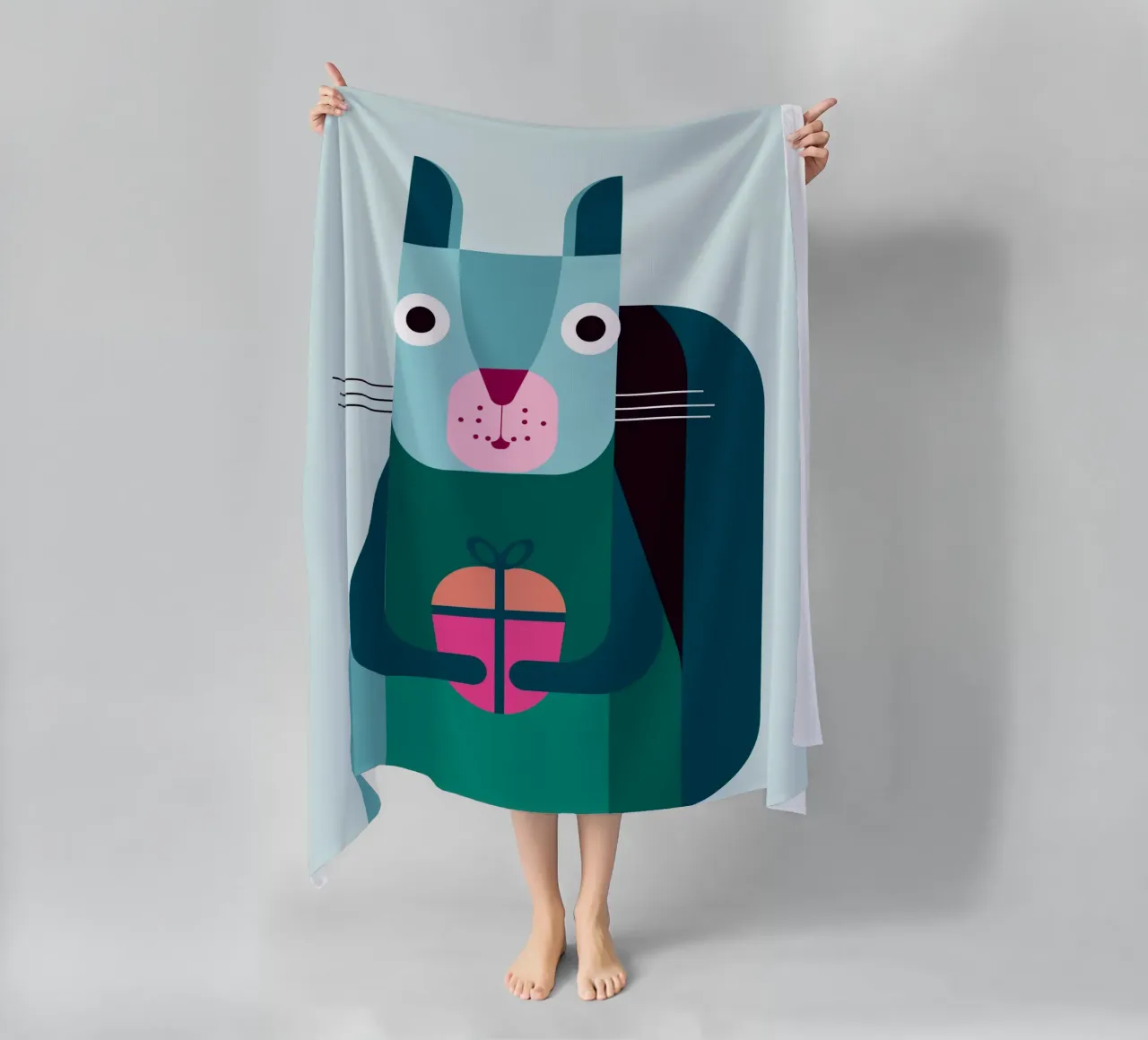 Eichhörnchen mit Geschenk telo mare da DARIA IVANOVNA