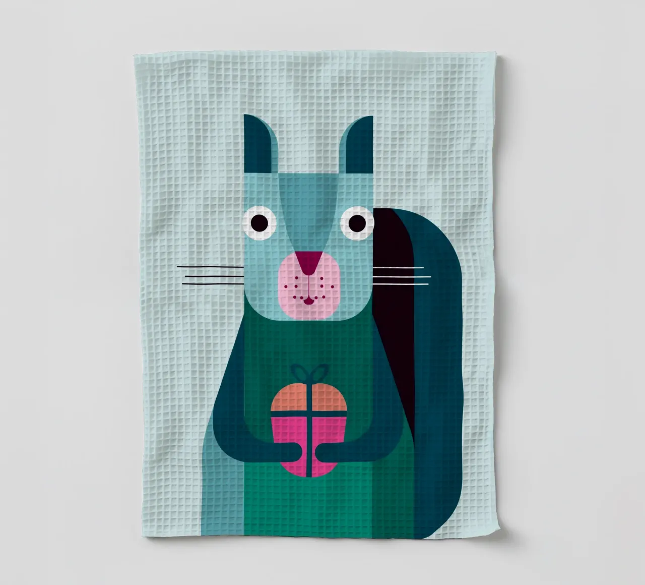 Eichhörnchen mit Geschenk canovaccio da cucina da DARIA IVANOVNA