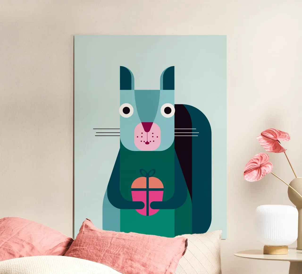 Eichhörnchen mit Geschenk carta hahnemühle da DARIA IVANOVNA