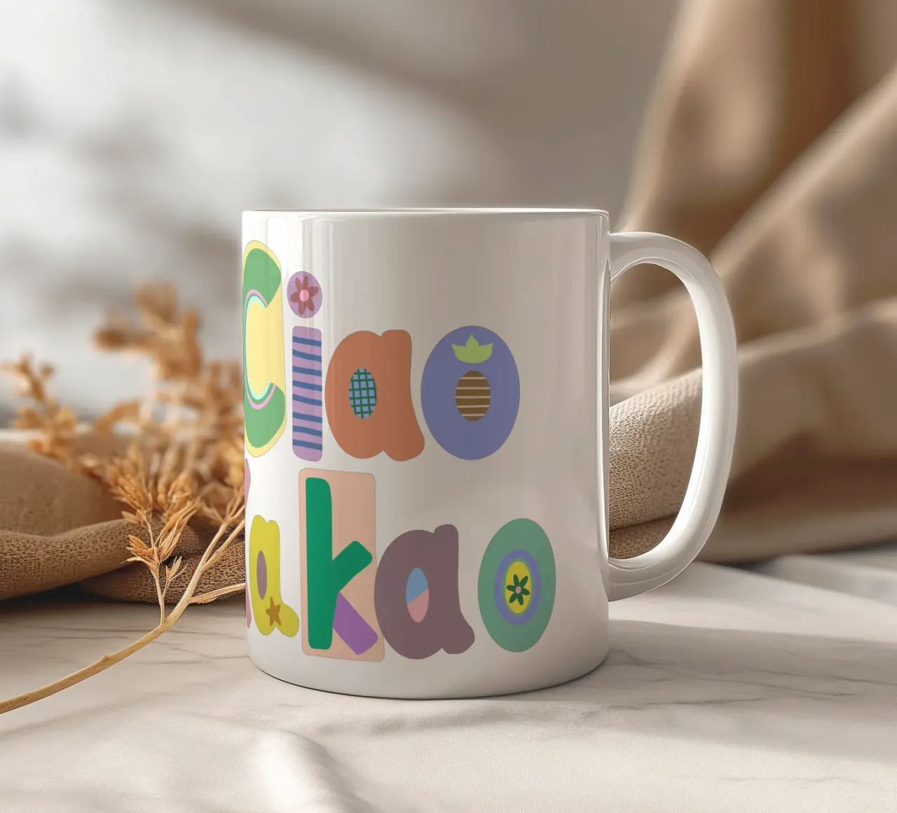 Ciao Kakao tazza in ceramica da Art House