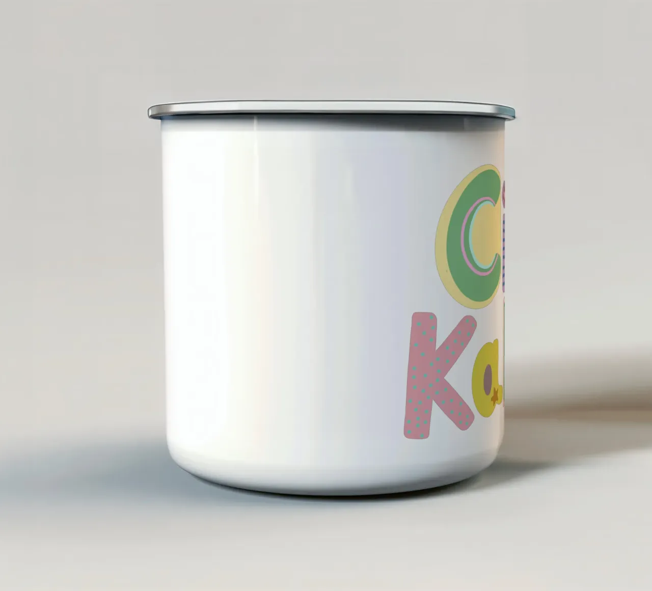 Ciao Kakao tazza in smalto da Art House