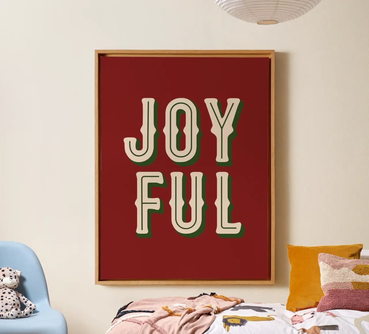 Natale gioioso tela da IamHomeStudio