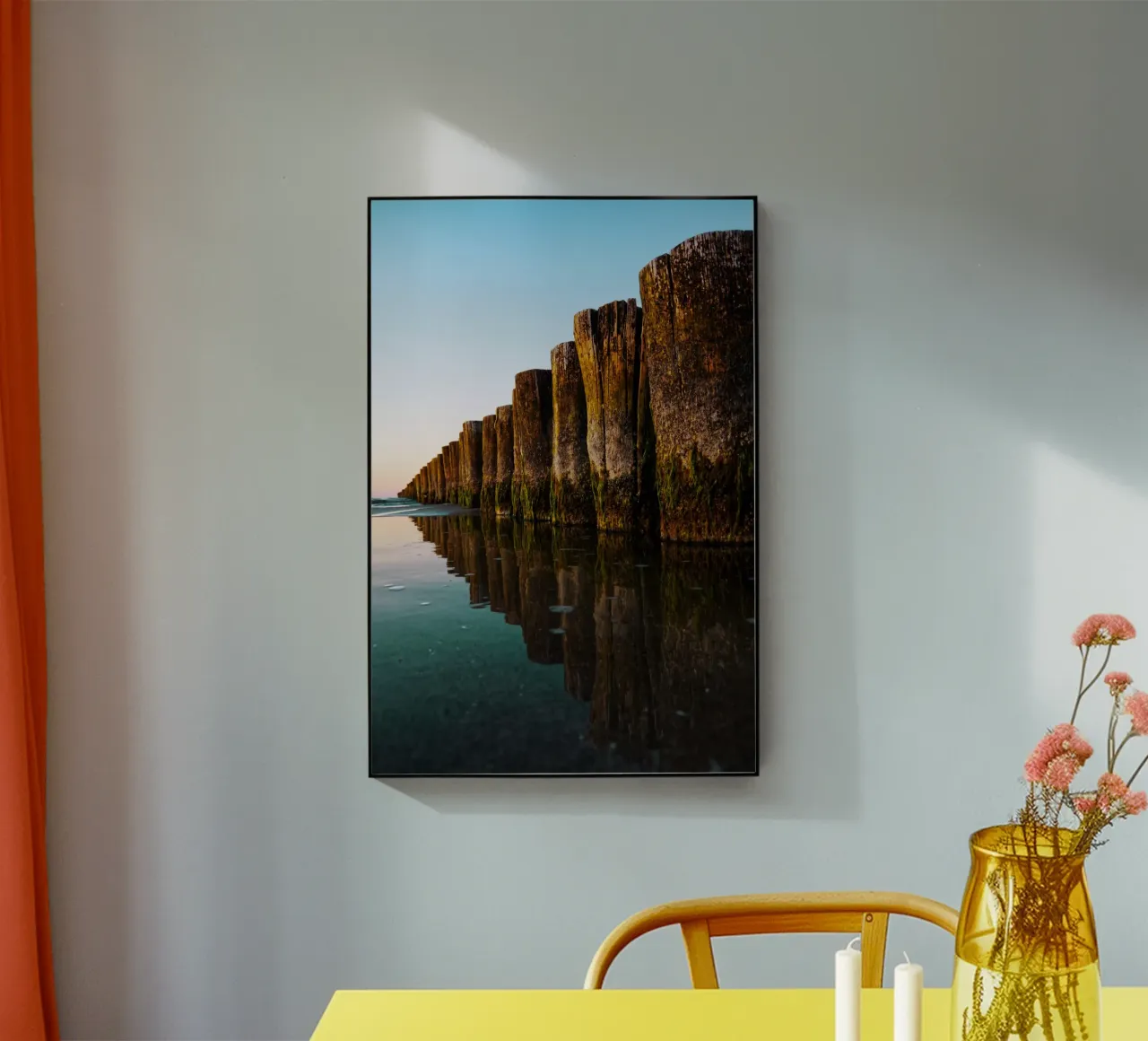 Coastal protection in Zingst acrylic glass by Fjöllart