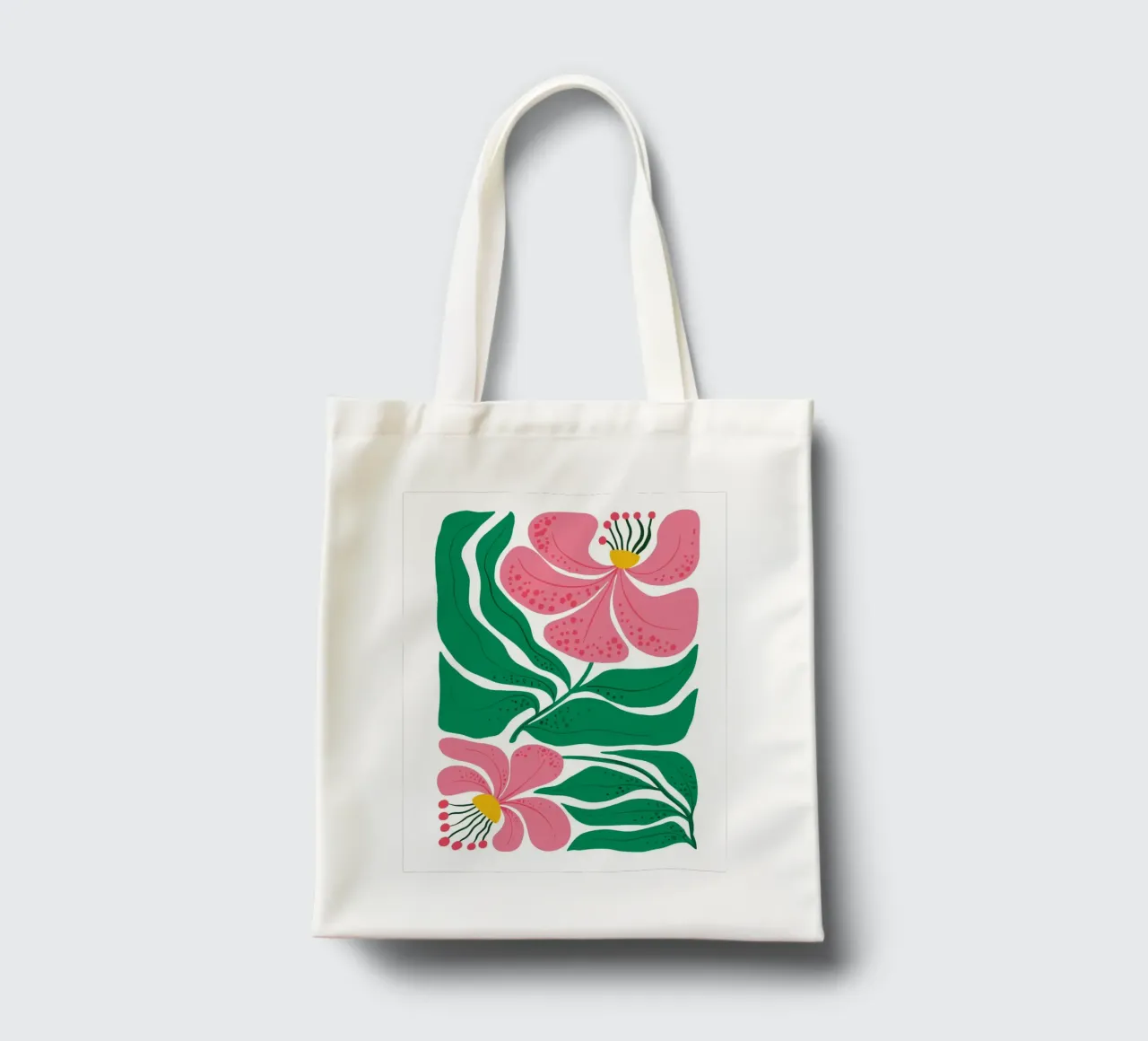 Pink Lily Abstraction borsa in juta da LisaArtes