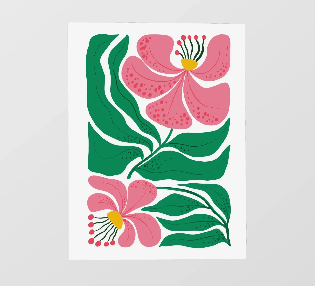 Pink Lily Abstraction telo in pvc da LisaArtes