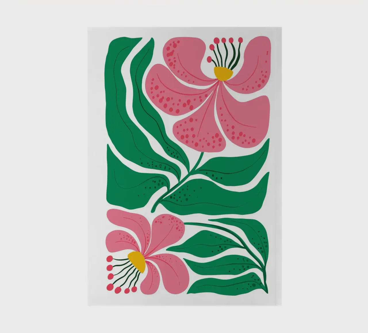 Pink Lily Abstraction notebook by LisaArtes