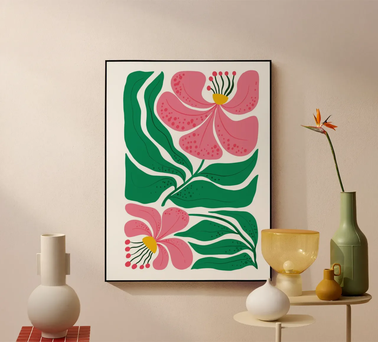 Pink Lily Abstraction plexiglass da LisaArtes