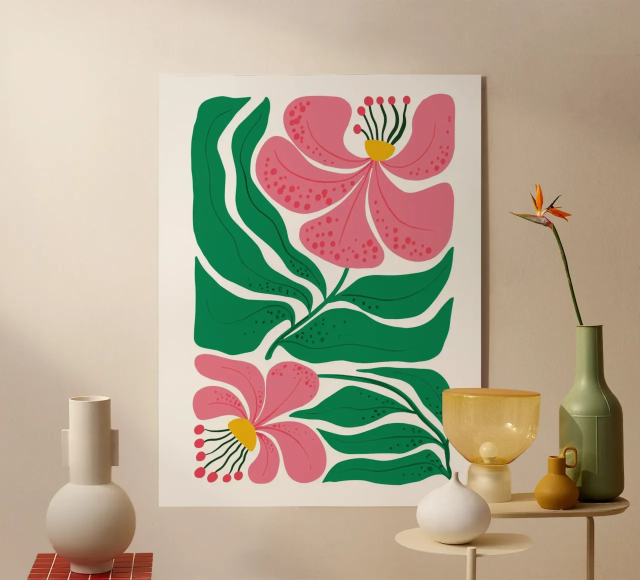 Pink Lily Abstraction plexiglass da LisaArtes