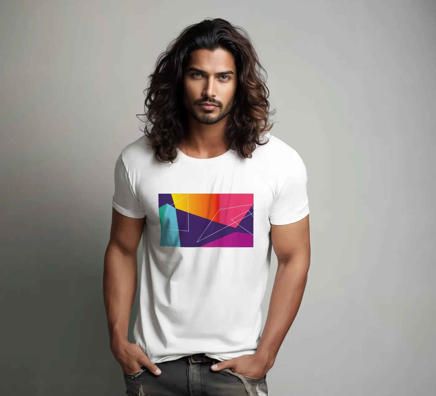 Shape Flow t-shirt by Kim Hubball Studio
