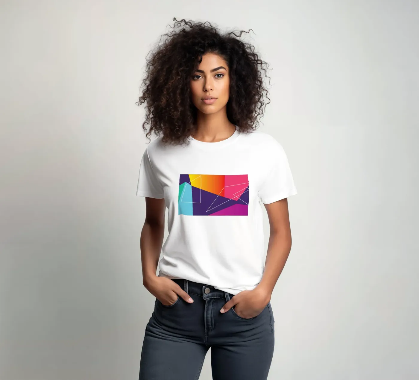 Shape Flow t-shirt by Kim Hubball Studio