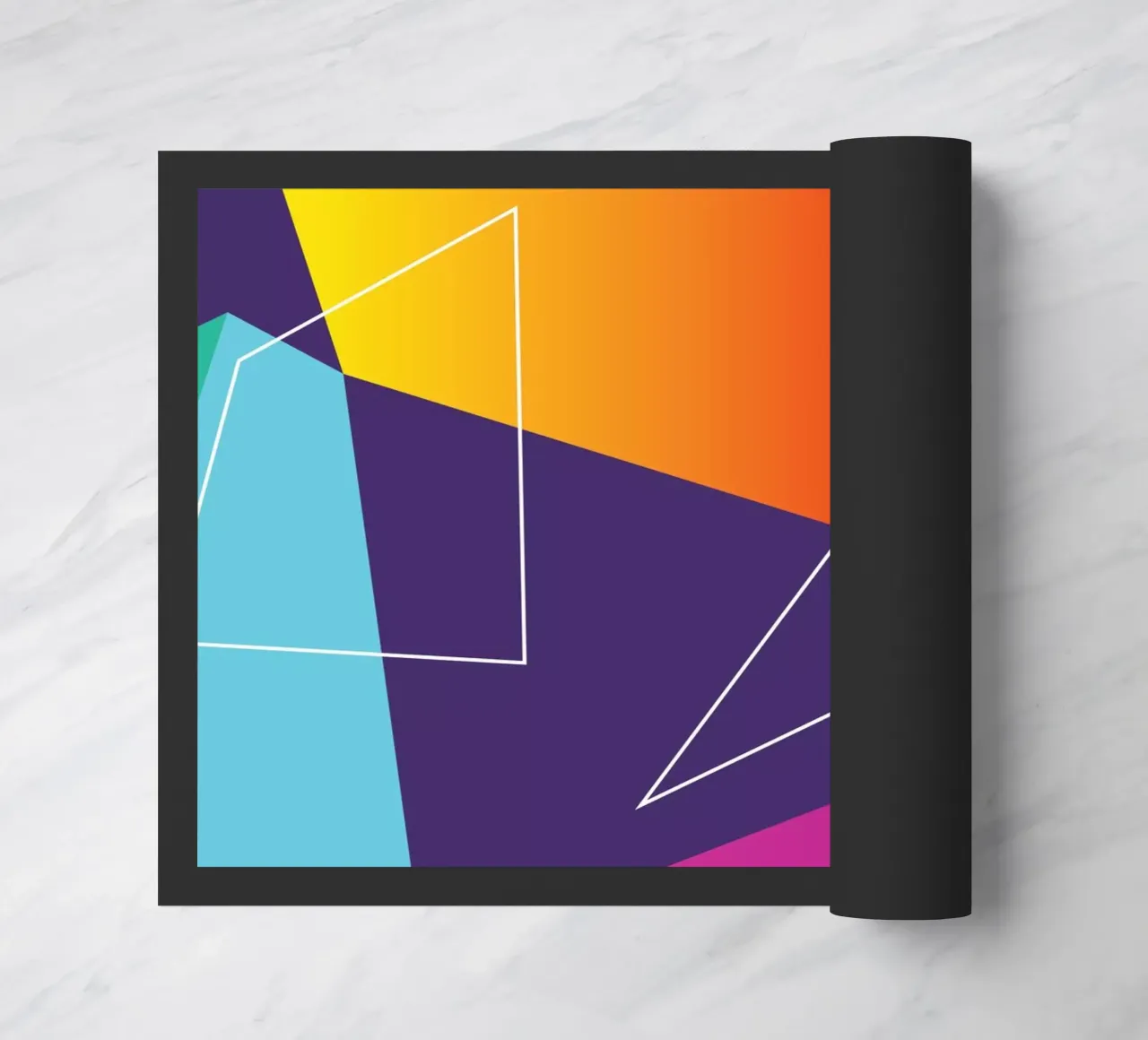 Shape Flow doormat by Kim Hubball Studio