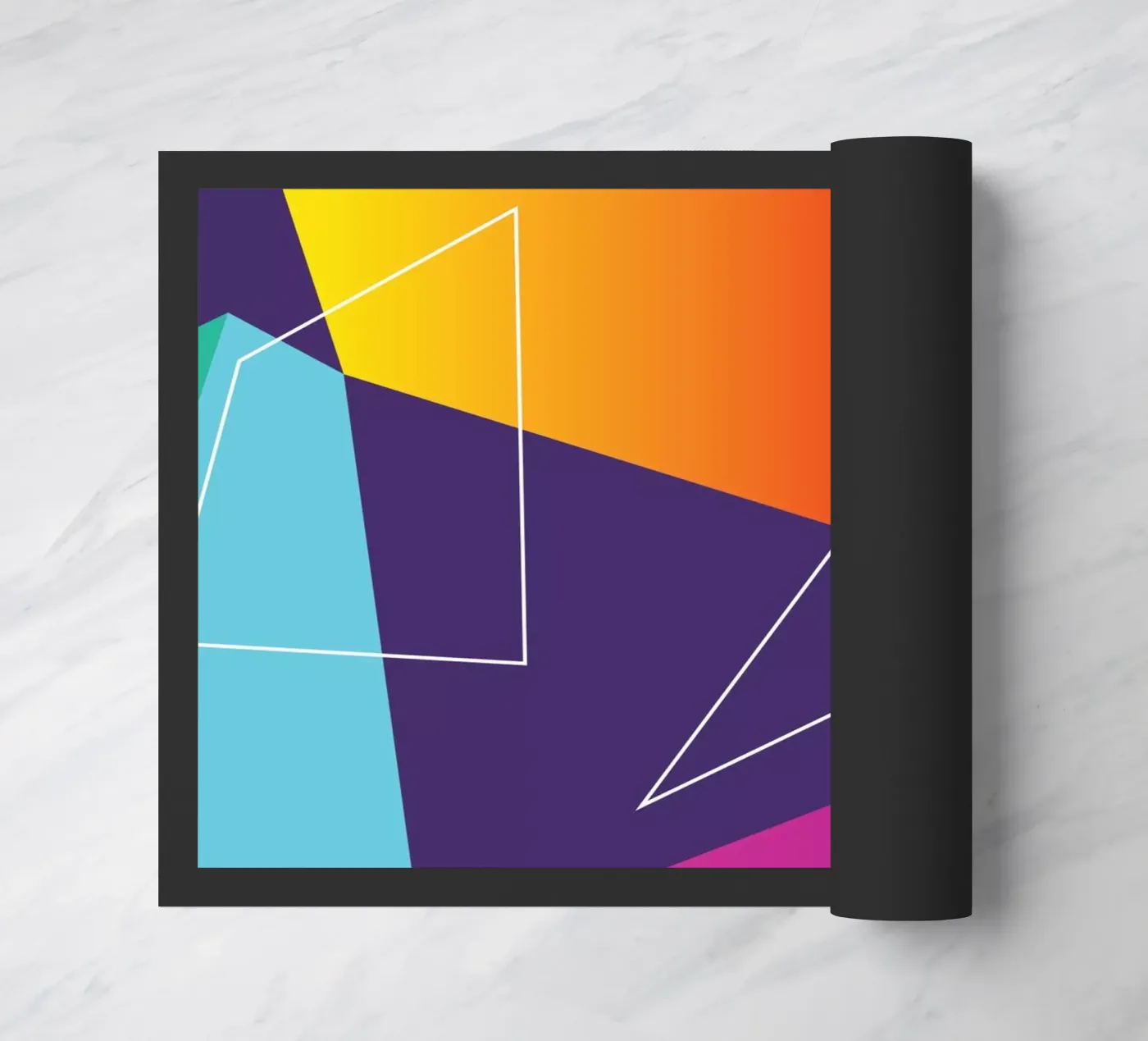 Shape Flow doormat by Kim Hubball Studio