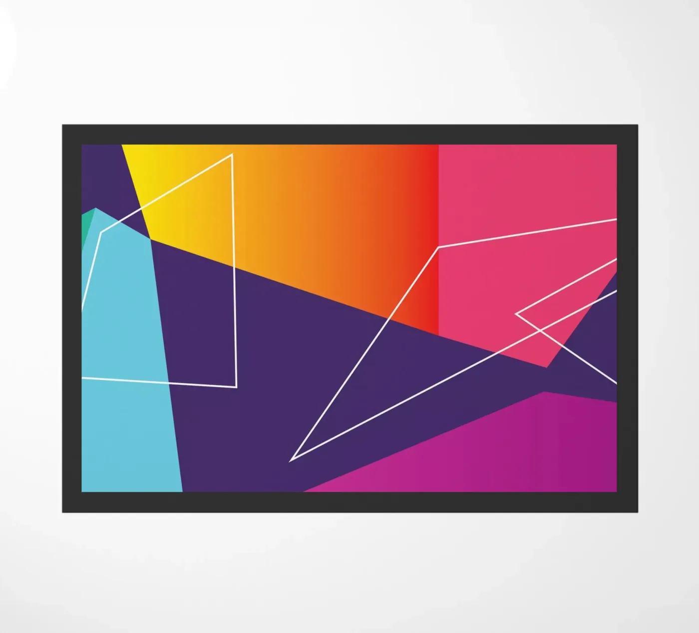 Shape Flow doormat by Kim Hubball Studio