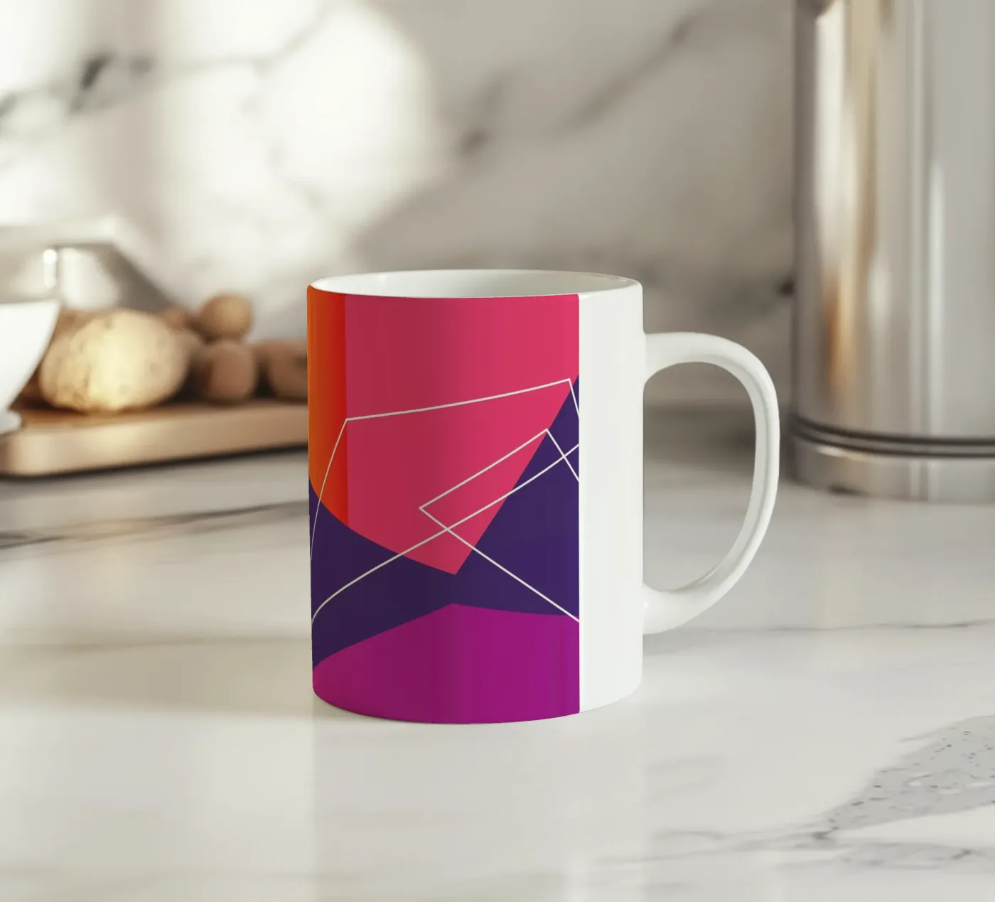 Shape Flow Keramik Tasse von Kim Hubball Studio