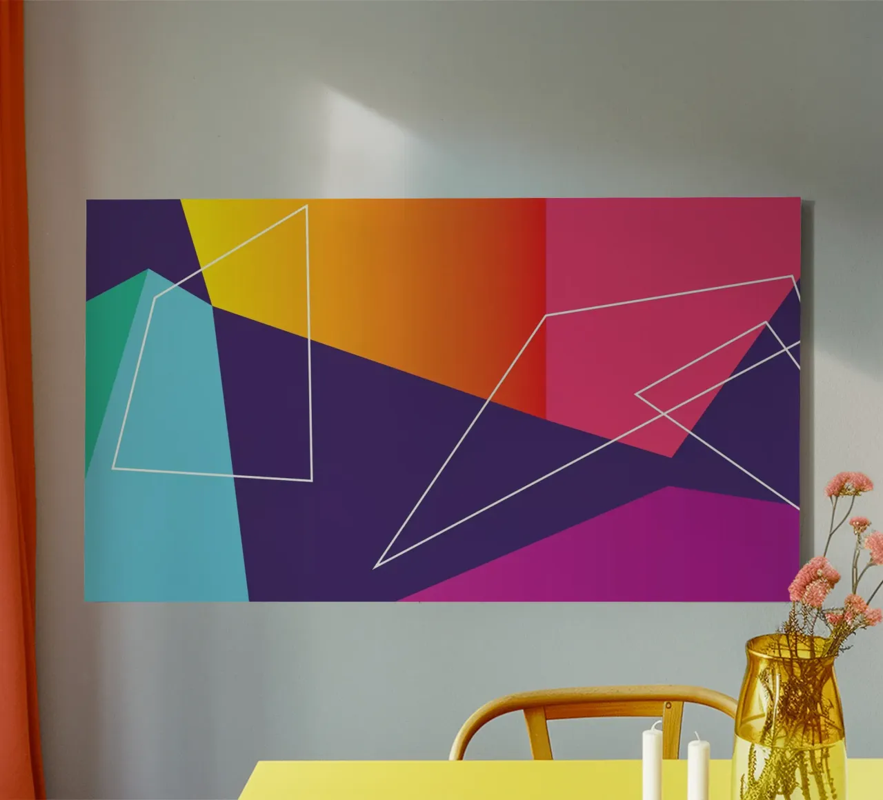 Shape Flow canvas by Kim Hubball Studio