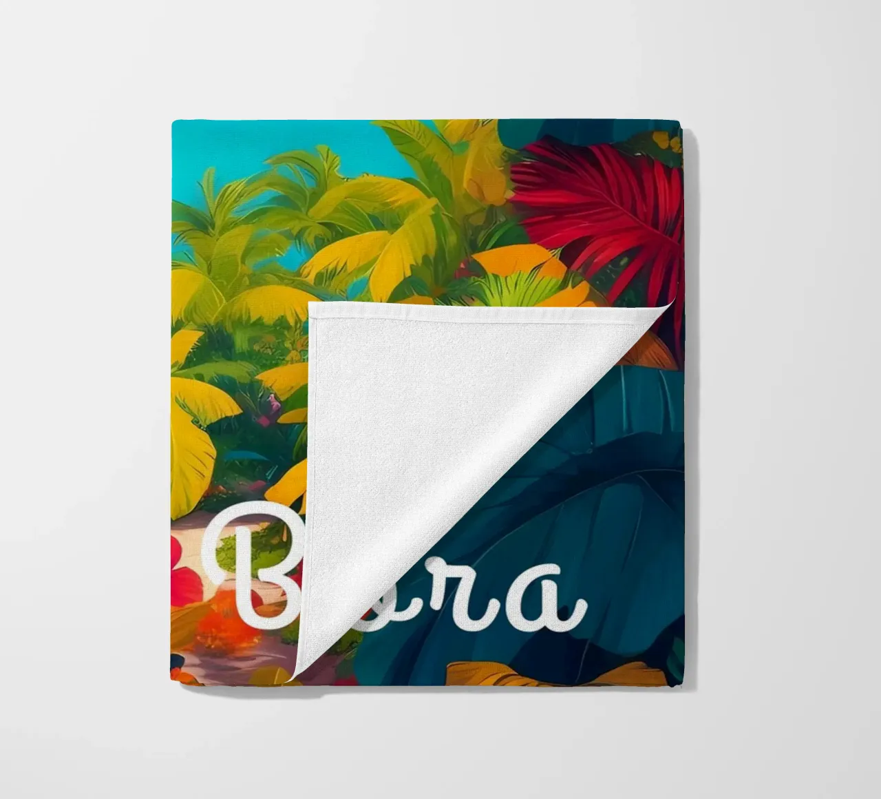 Bora Bora Sud Pacifico Scena tropicale telo mare da Charnwood Prints
