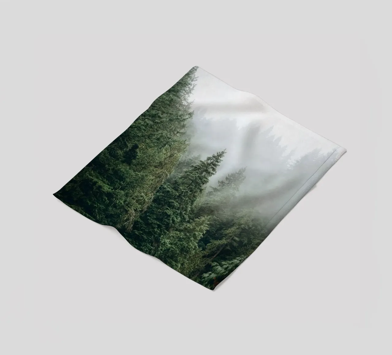 Vancouver, Canada I Foresta di abeti in una nebbia mistica coperta in pile da Julie Travel Photography