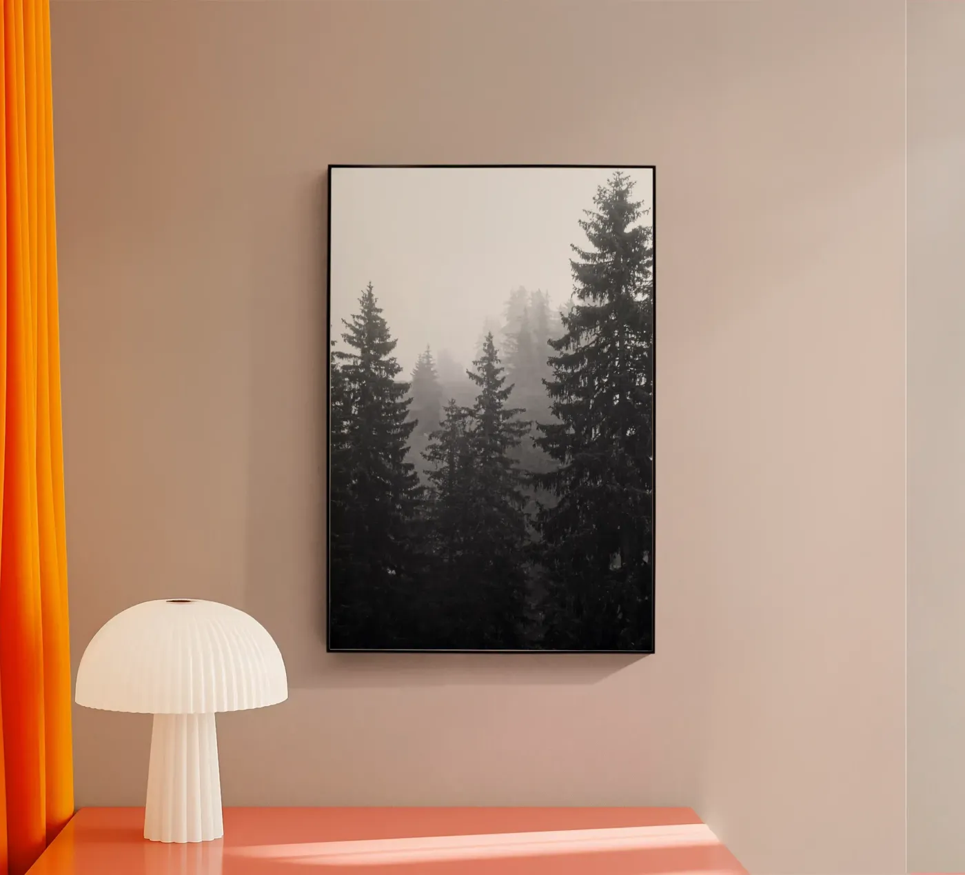 Foggy coniferous forest plexiglass da Fjöllart