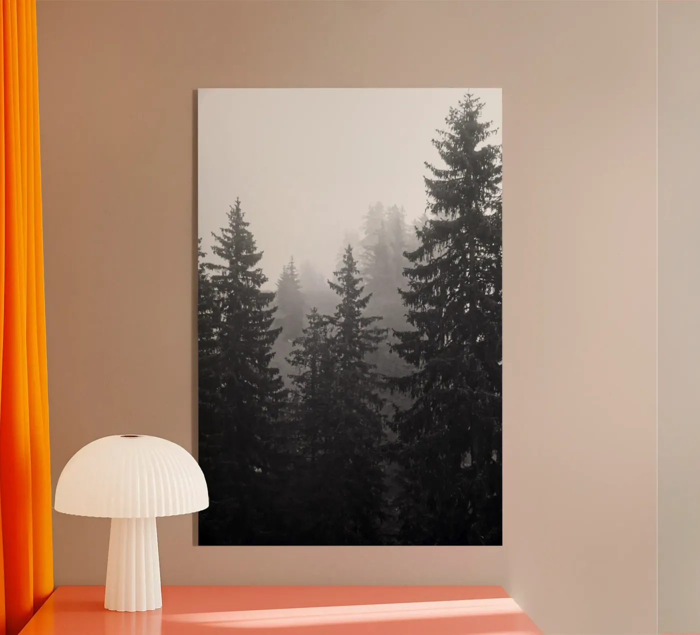 Foggy coniferous forest plexiglass da Fjöllart