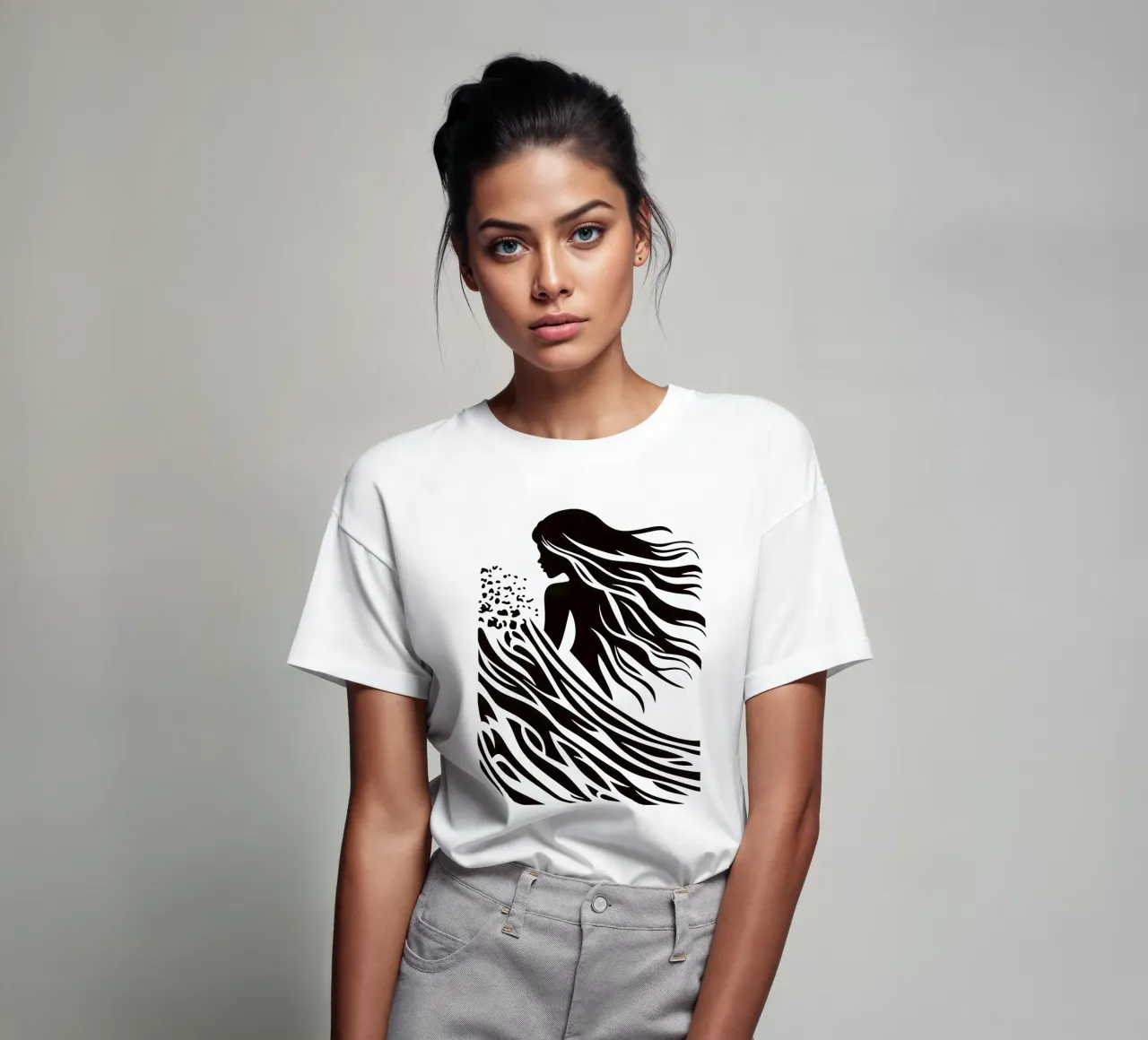 Minimalistisches Surfer-Design t-shirt da Autofocus